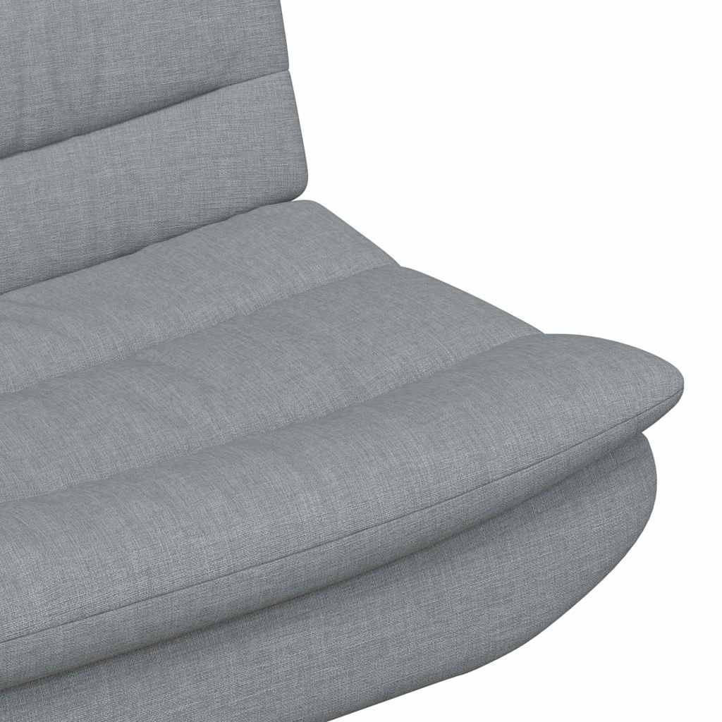 Swivel Chair Light grey 63 x 75 x 76 cm Fabric