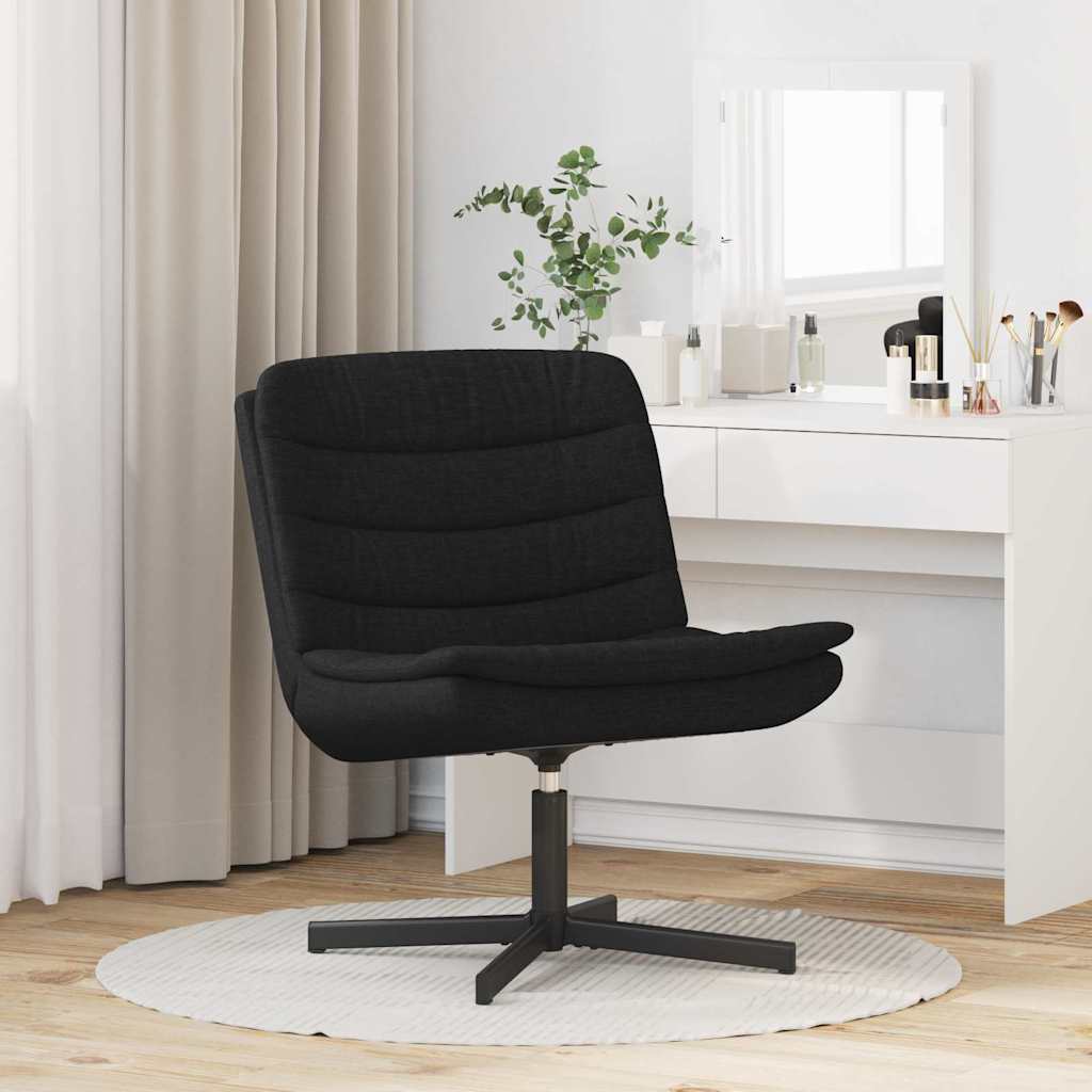 Swivel Chair Black 63 x 75 x 76 cm Fabric
