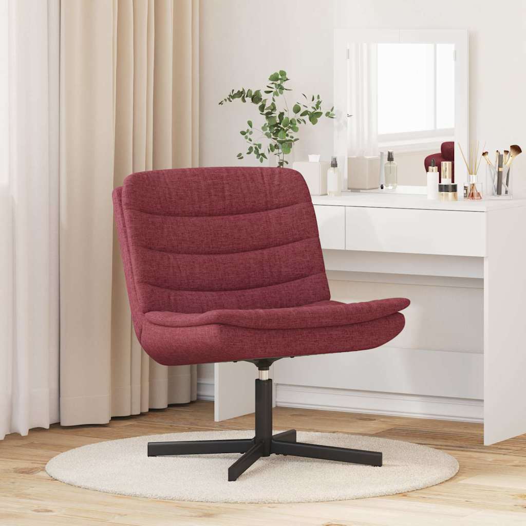 Swivel Chair Wine Red 63 x 75 x 76 cm Fabric
