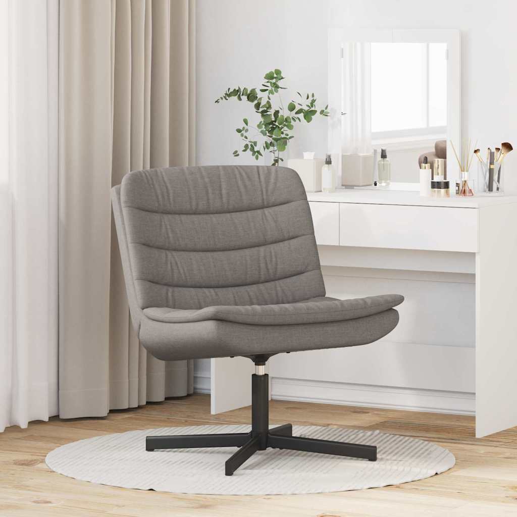 Swivel Chair Taupe 63 x 75 x 76 cm Fabric