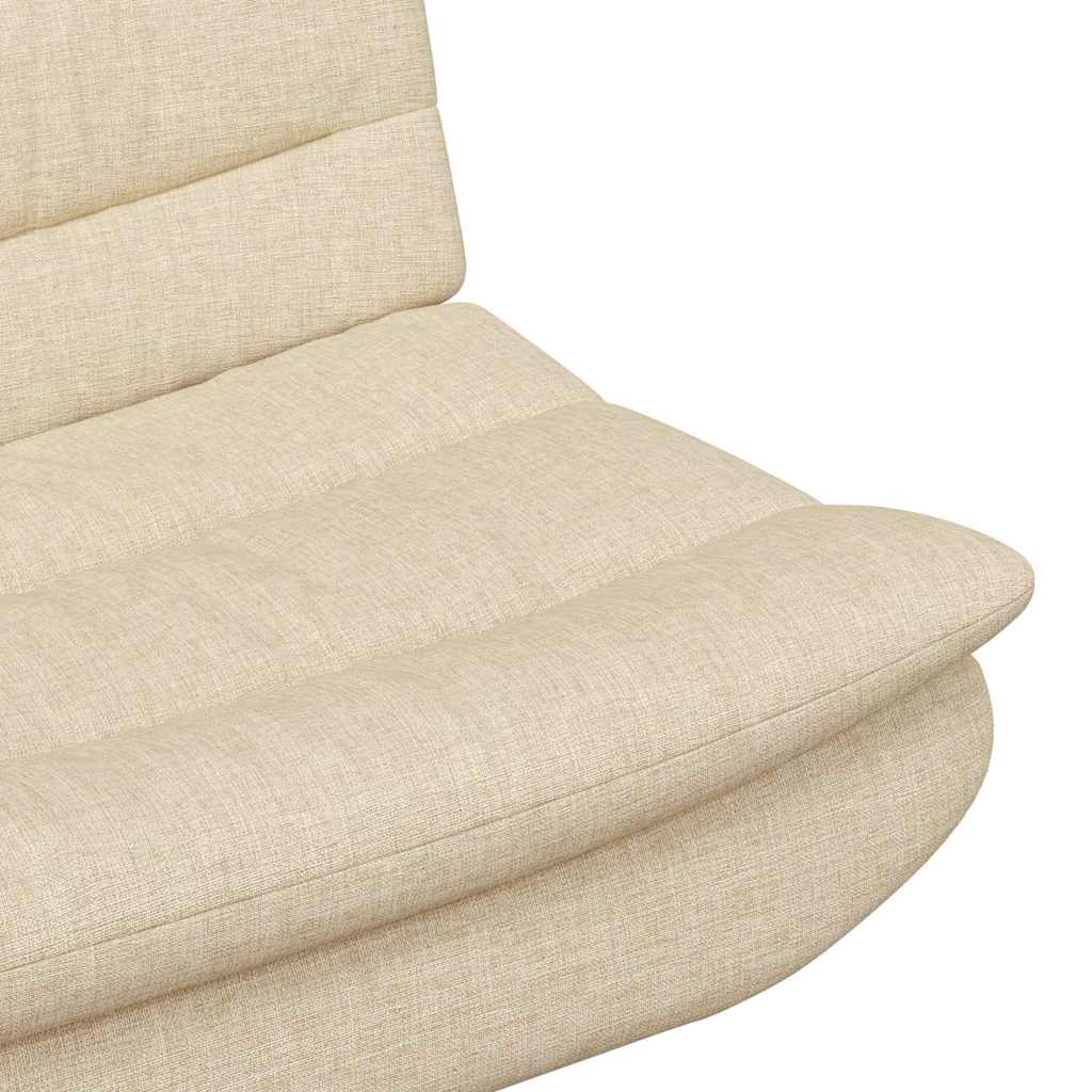Swivel Chair Cream 63 x 75 x 76 cm Fabric