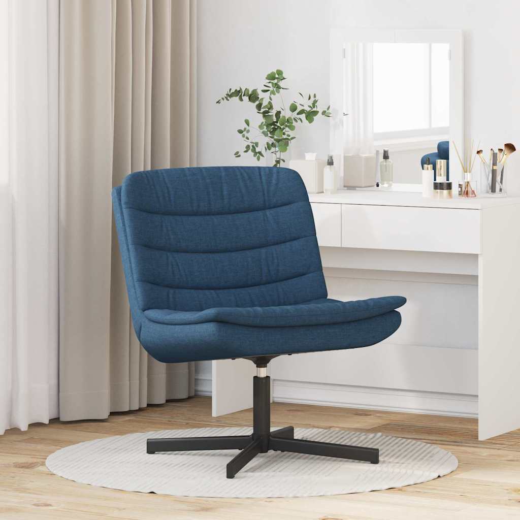 Swivel Chair Blue 63 x 75 x 76 cm Fabric
