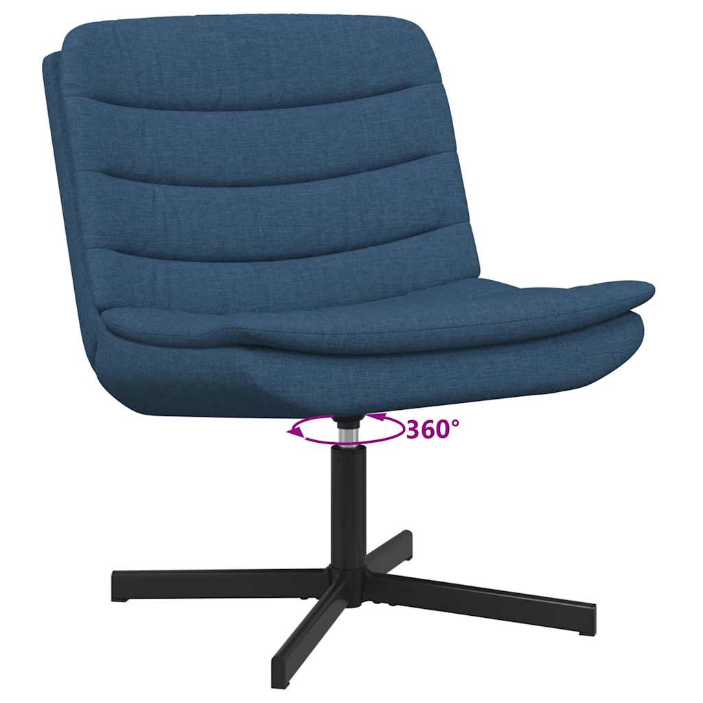 Swivel Chair Blue 63 x 75 x 76 cm Fabric