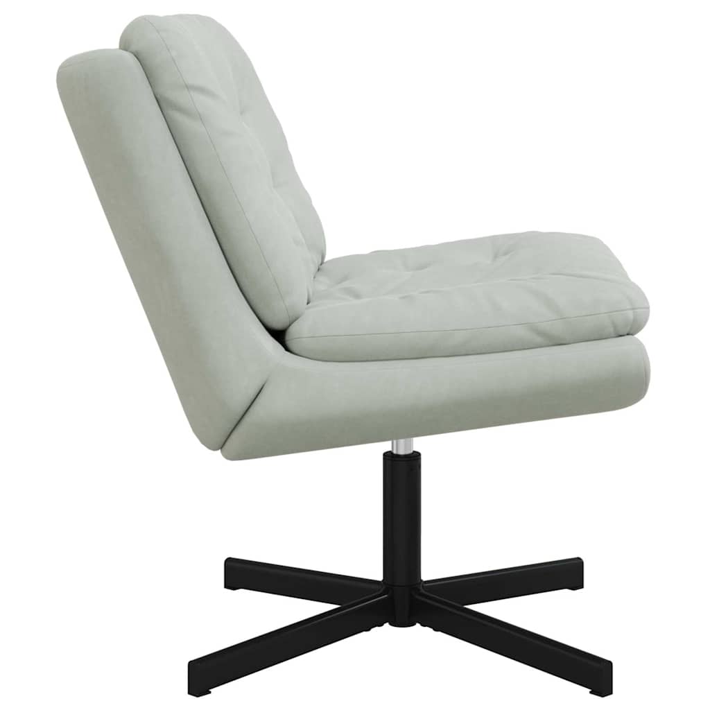 Swivel Relaxing Chair Other Light grey 63 x 75 x 76 cm Velvet