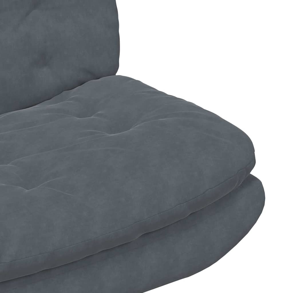 Swivel Relaxing Chair Other Dark grey 63 x 75 x 76 cm Velvet