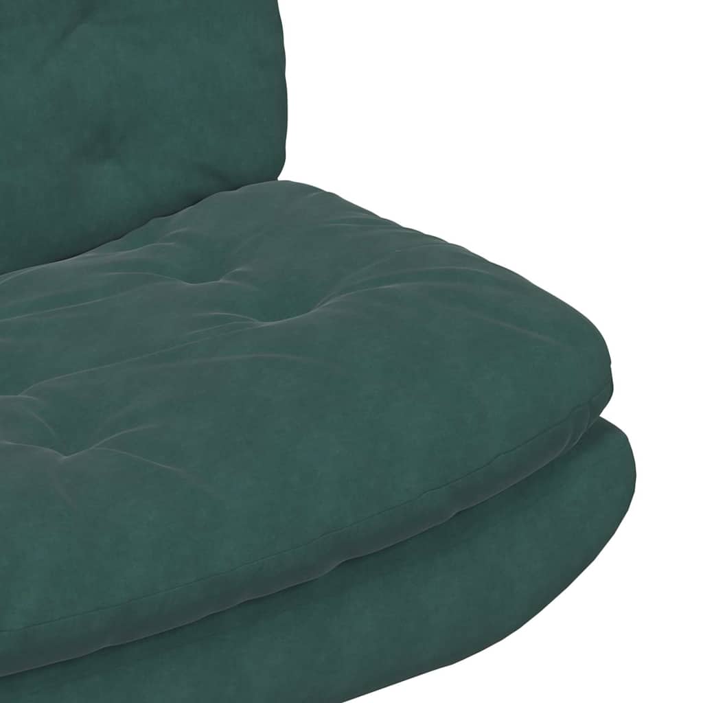 Swivel Relaxing Chair Other Dark green 63 x 75 x 76 cm Velvet