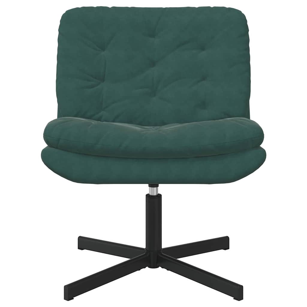 Swivel Relaxing Chair Other Dark green 63 x 75 x 76 cm Velvet