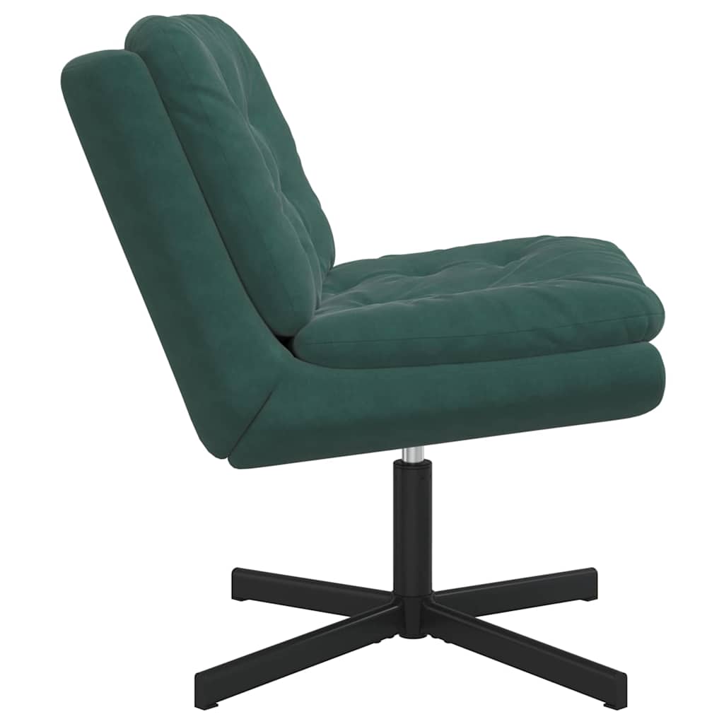 Swivel Relaxing Chair Other Dark green 63 x 75 x 76 cm Velvet