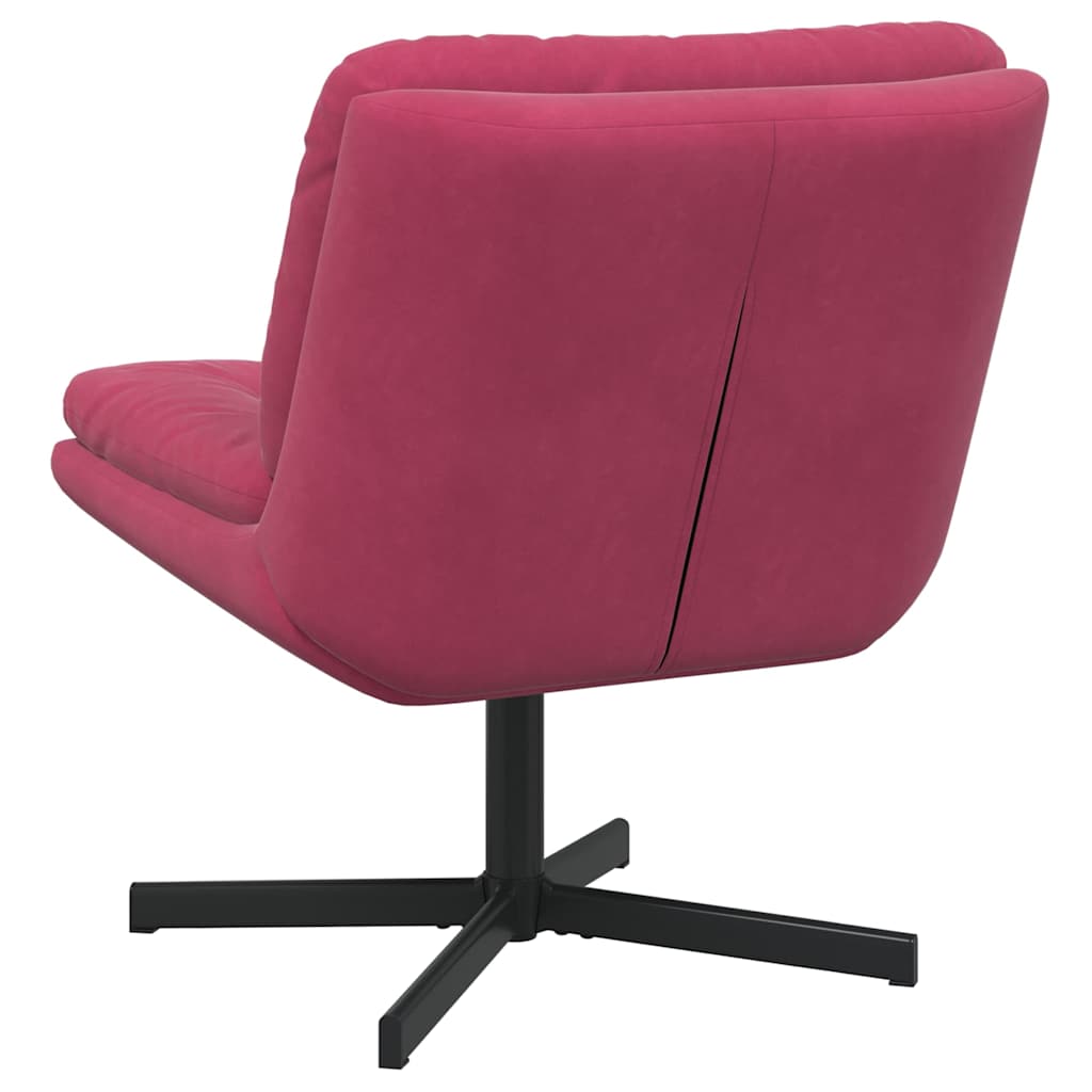 Swivel Relaxing Chair Other Wine red 63 x 75 x 76 cm Velvet
