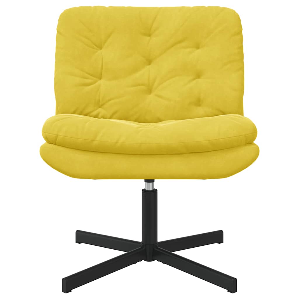 Swivel Relaxing Chair Other Yellow 63 x 75 x 76 cm Velvet