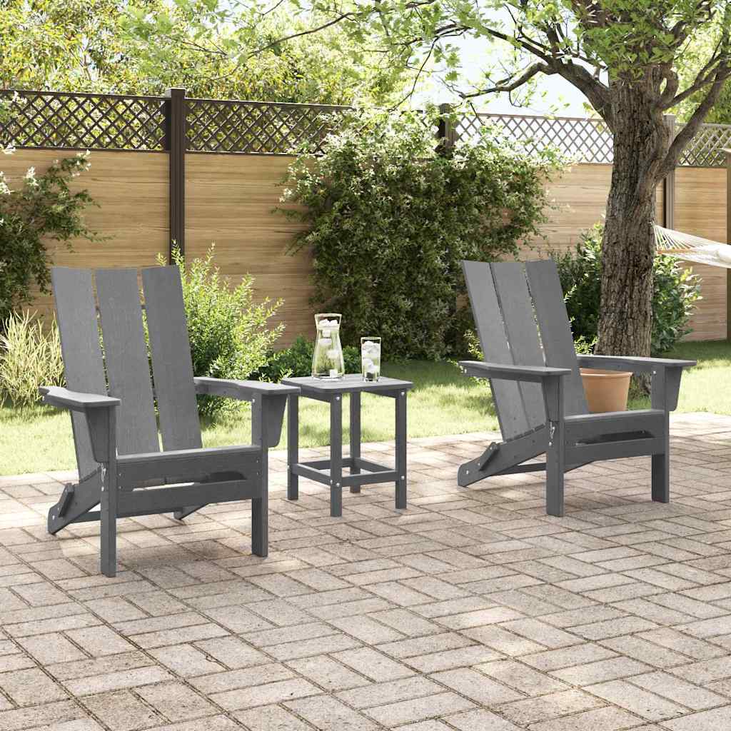Garden Lounge Furniture 2 pcs Light Grey 74.5 x 80.5 x 90cm