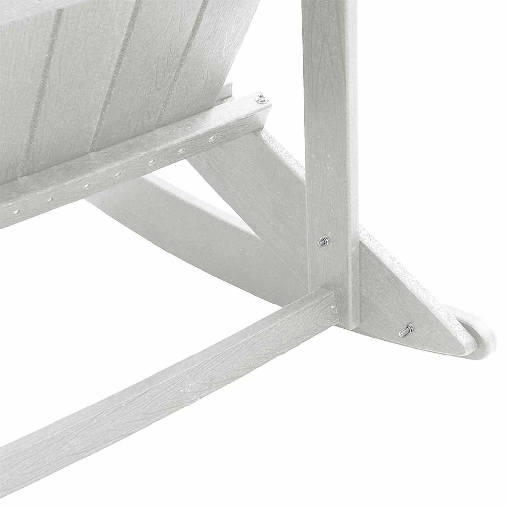 Garden Lounge Set White HDPE
