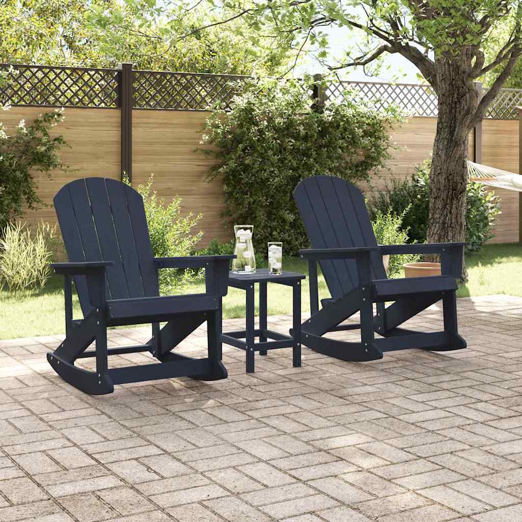 Garden Lounge Set Navy blue HDPE