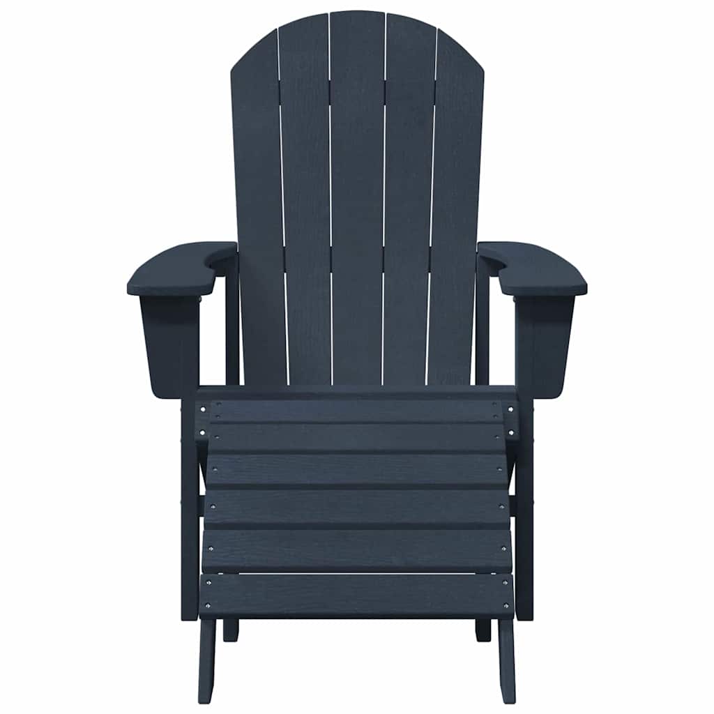Garden Lounge Furniture 2 pcs Navy 74 x 82 x 90cm Plastic