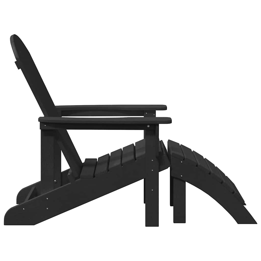 Garden Lounge Furniture 2 pcs Black 74 x 82 x 90cm Plastic