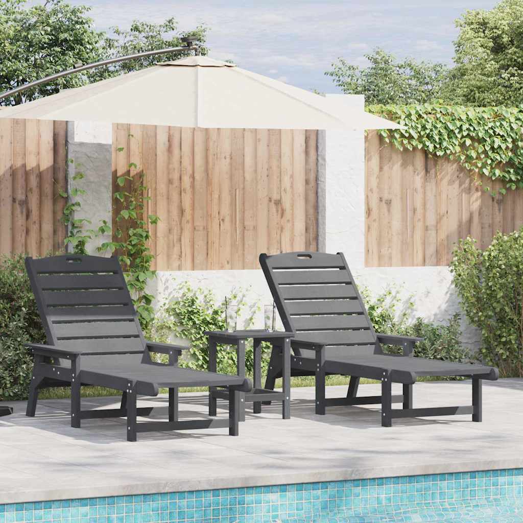 Garden Lounge Furniture 2 pcs Light Grey 53 x 195.5 x 30cm