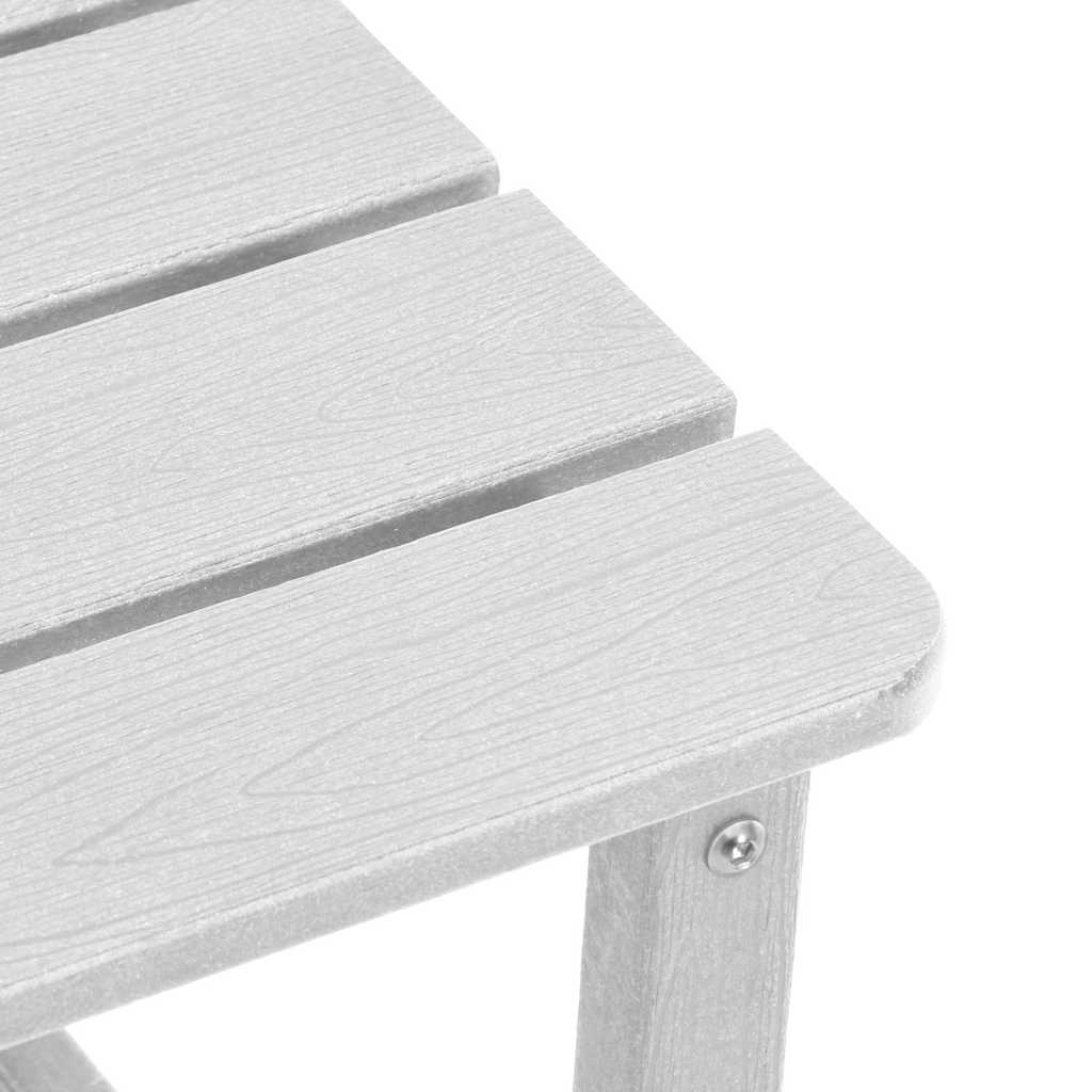 Garden Lounge Furniture 3 pcs White 38 x 38 x 46cm Polyethylene
