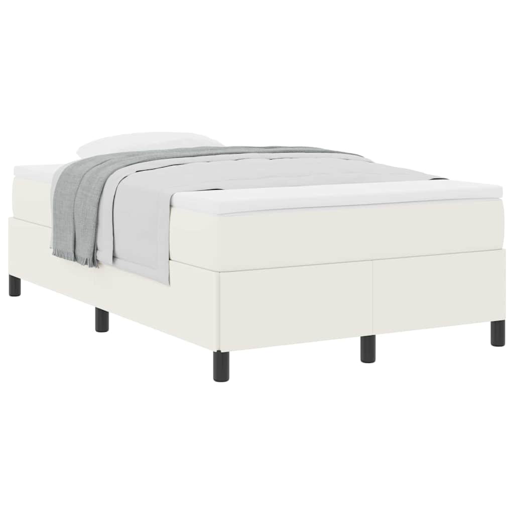 Bed Frame Cream 120 x 190 cm Corduroy fabric