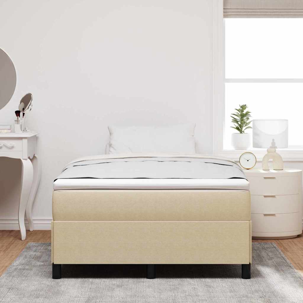 Bed Frame Grey Green 120 x 190 cm Corduroy fabric