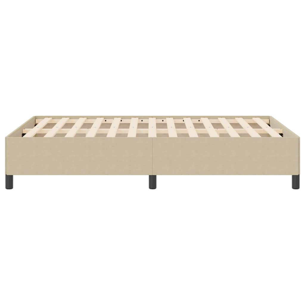 Bed Frame Grey Green 140 x 190 cm Corduroy fabric