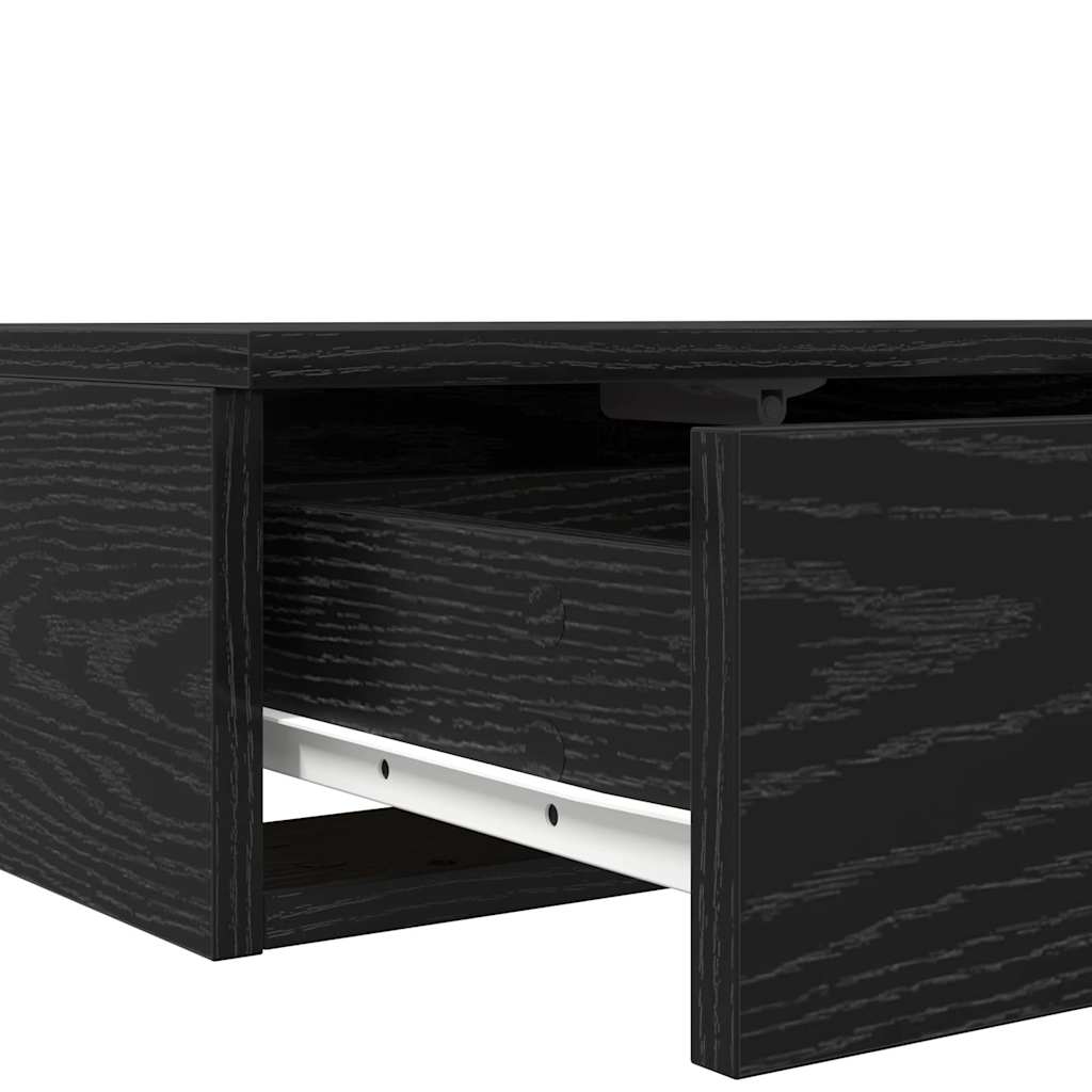 Bed Drawers Black oak 80 x 36.5 x 16.5 cm Engineered wood
