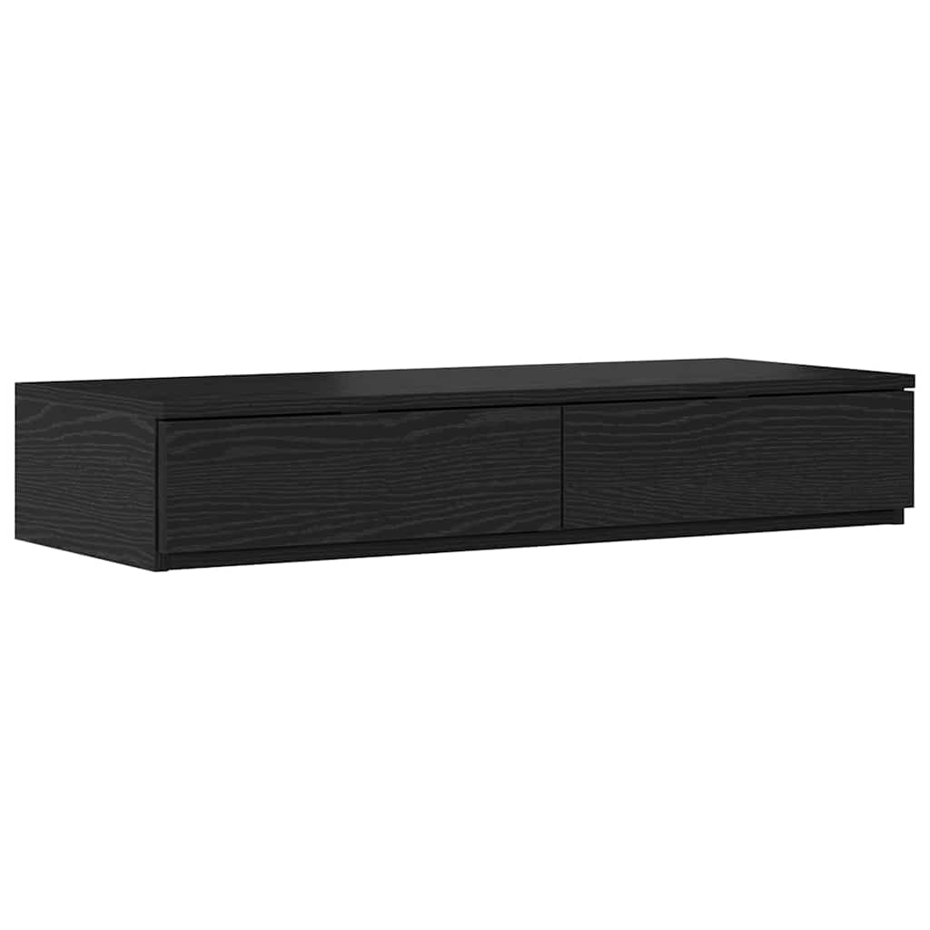 Bed Drawers Black oak 80 x 36.5 x 16.5 cm Engineered wood