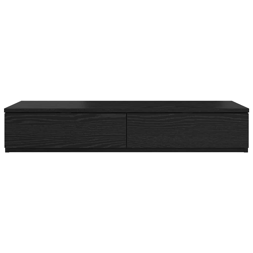 Bed Drawers Black oak 80 x 36.5 x 16.5 cm Engineered wood