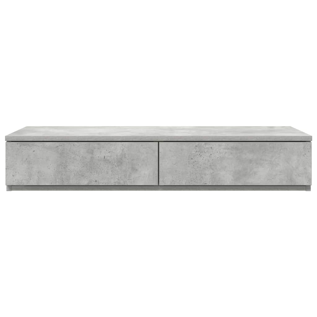 Bed Drawers Concrete grey 80 x 36.5 x 16.5 cm Engineered wood
