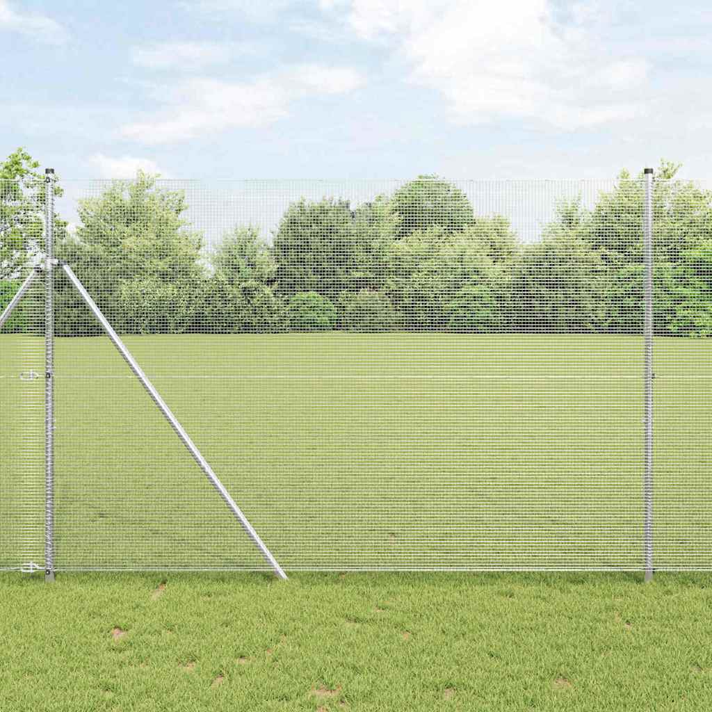 Welded Wire Fence Silver 1.6 x 10 m Steel