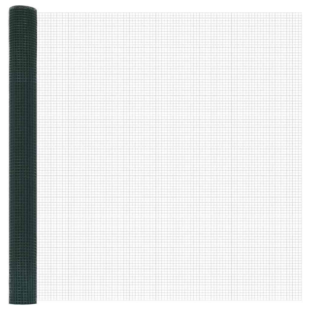 Welded Wire Fence Green 1.5 x 50 m Steel