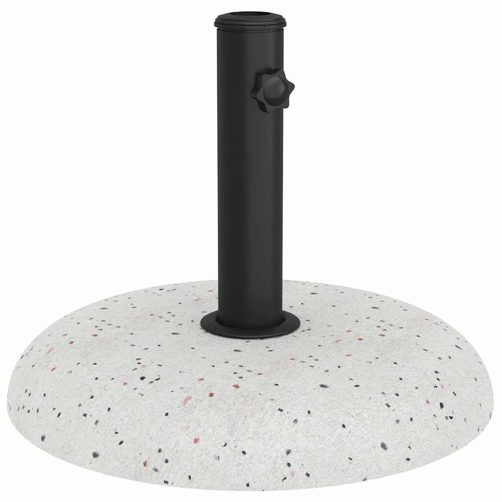 Parasol Base White and Black 45 x 45 x 40 cm Concrete and Metal
