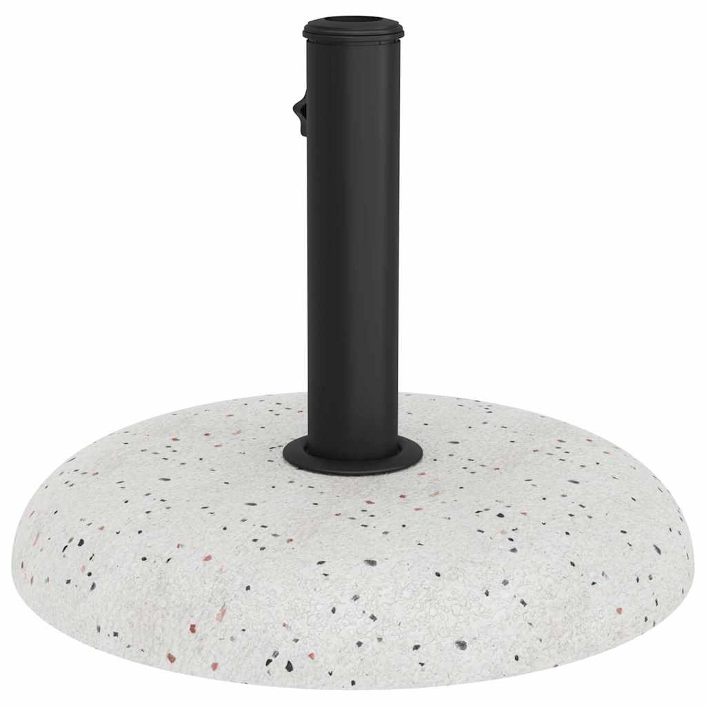 Parasol Base White and Black 45 x 45 x 40 cm Concrete and Metal
