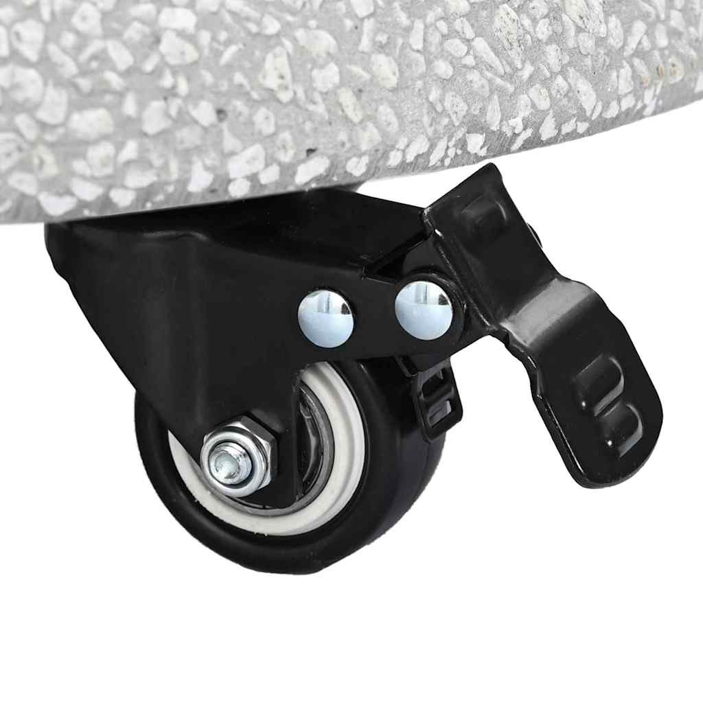 Parasol Base Light Grey and Black 45 x 45 x 40 cm
