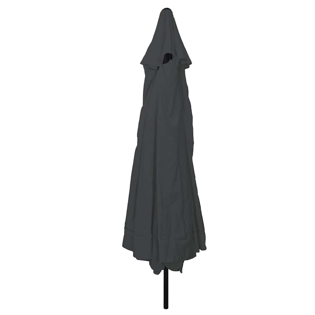 Garden Parasol Anthracite and Black 395 x 395 x 245 cm