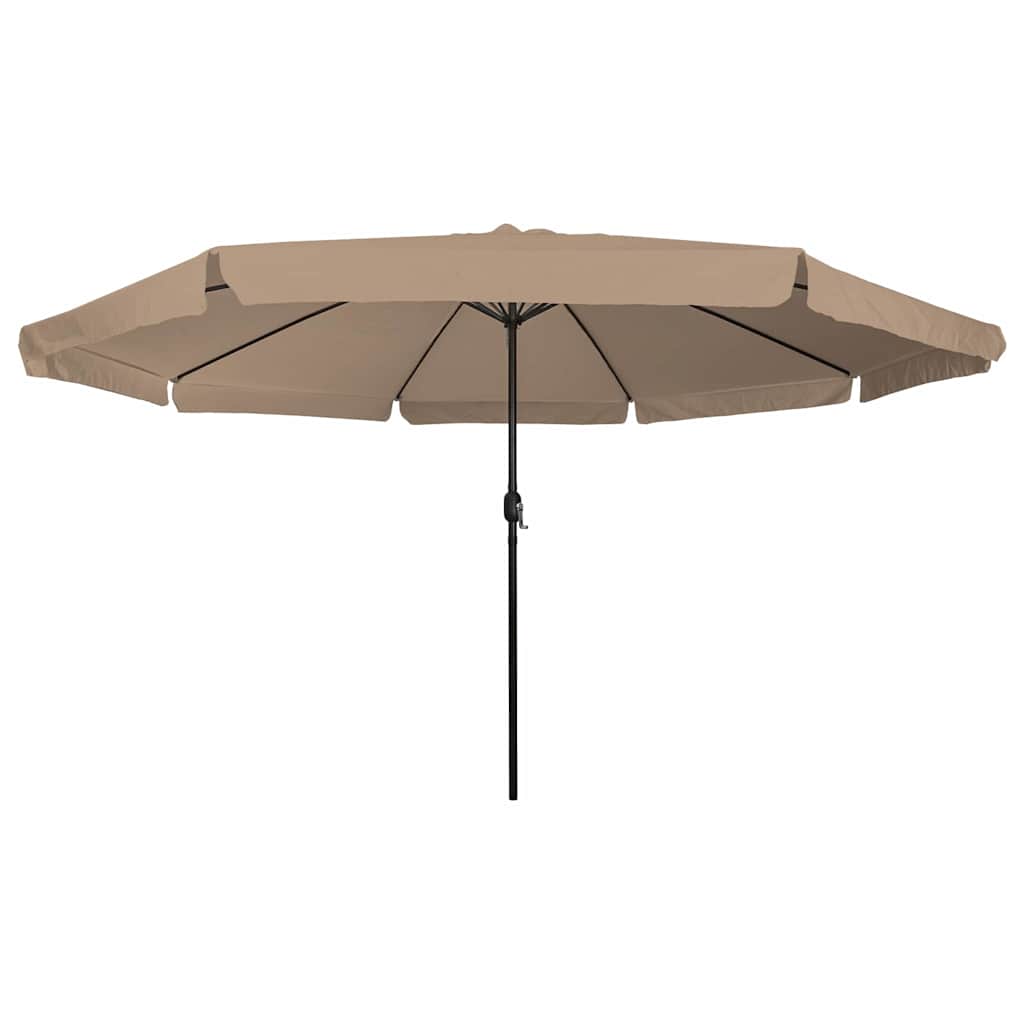 Garden Parasol Taupe and Black 395 x 395 x 245 cm
