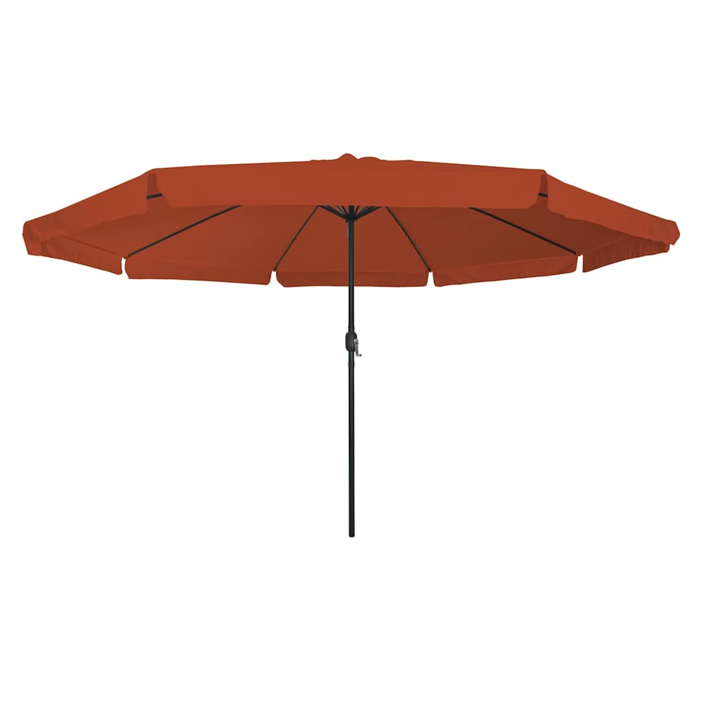 Garden Parasol Red and Black 395 x 395 x 245 cm