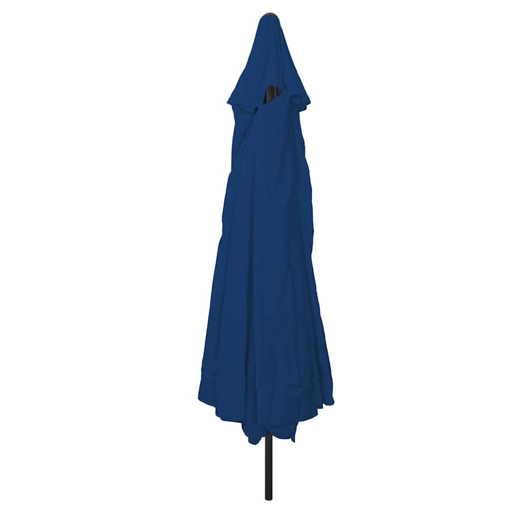 Garden Parasol Blue and Black 395 x 395 x 245 cm