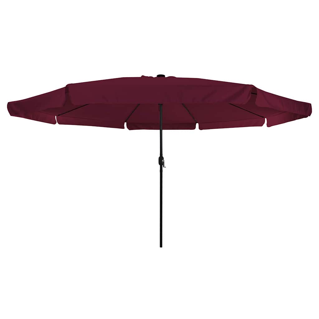 Garden Parasol Red and Black 395 x 395 x 245 cm