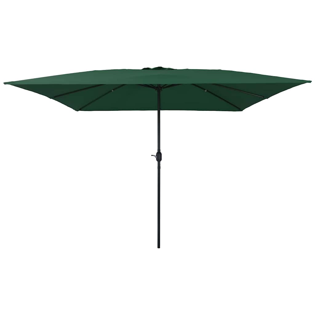 Garden Parasol Green and Black 295 x 295 x 245 cm