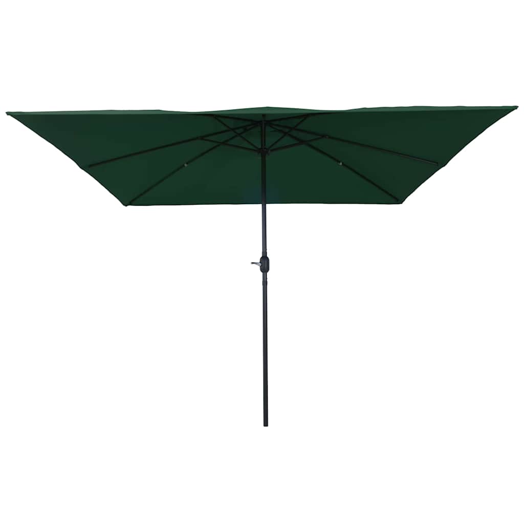 Garden Parasol Green and Black 295 x 295 x 245 cm