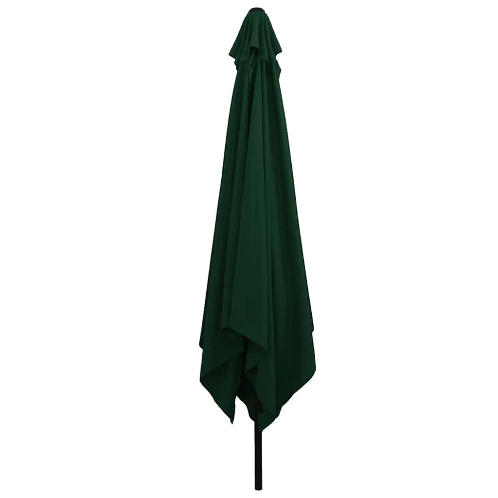 Garden Parasol Green and Black 295 x 295 x 245 cm