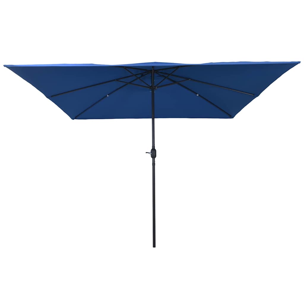 Garden Parasol Blue and Black 295 x 295 x 245 cm