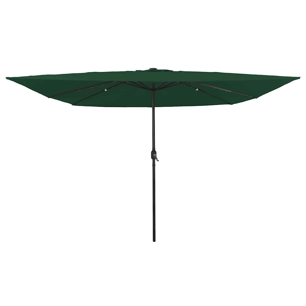 Garden Parasol Green and Black 295 x 295 x 245 cm