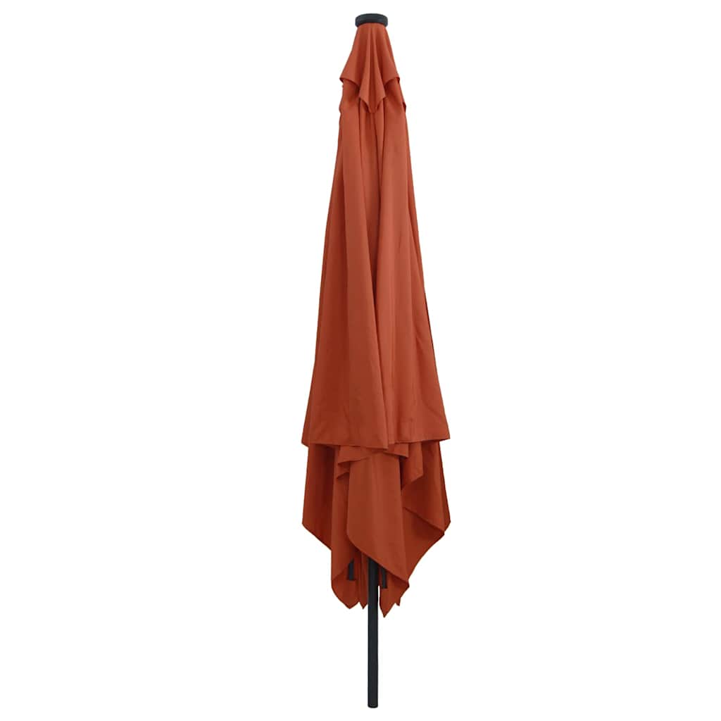 Garden Parasol Red and Black 295 x 295 x 245 cm