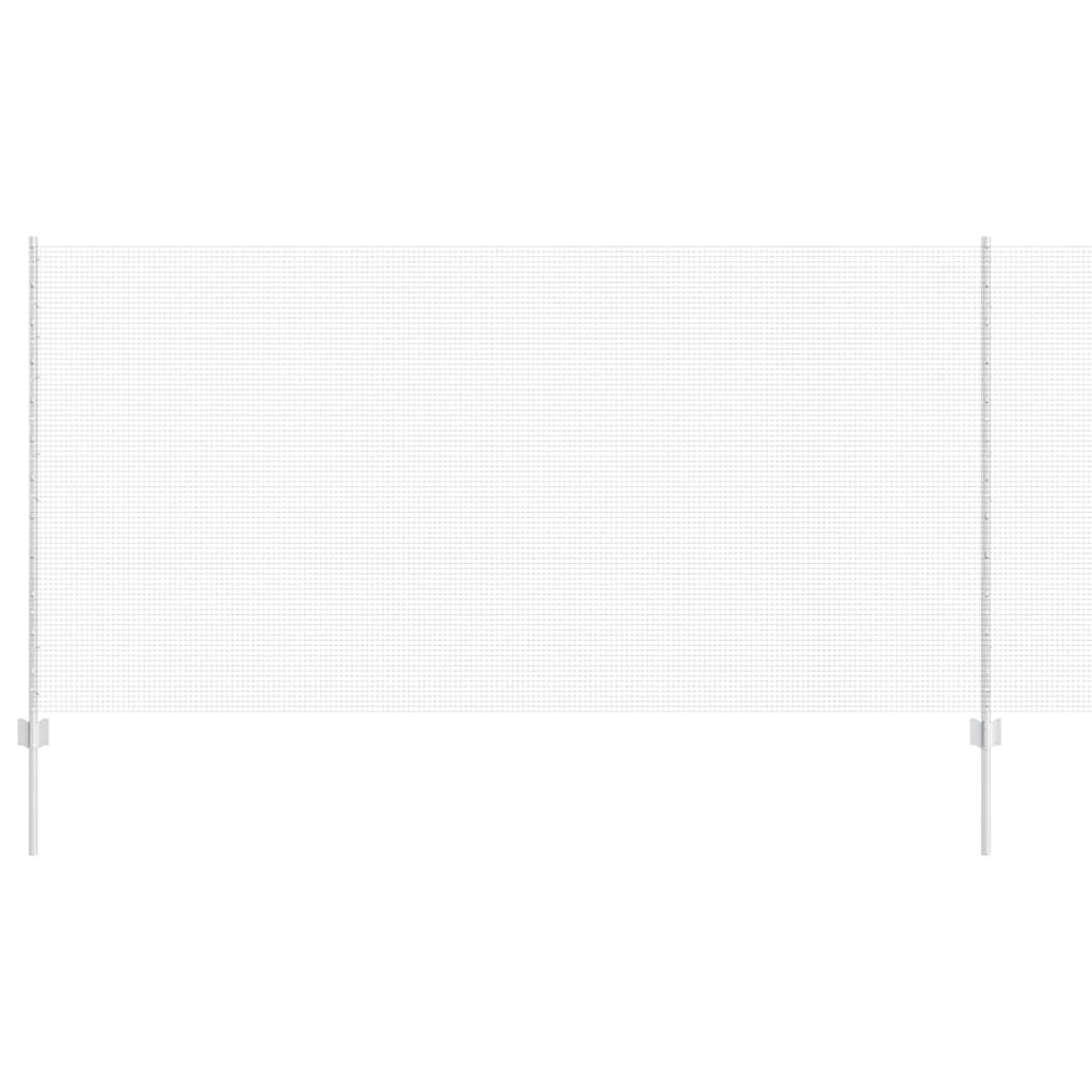 Fence with Posts Silver 1.2 x 10 m Steel