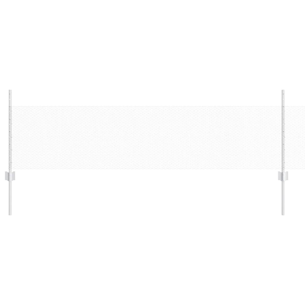 Fence with Posts Silver 0.5 x 25 m Steel