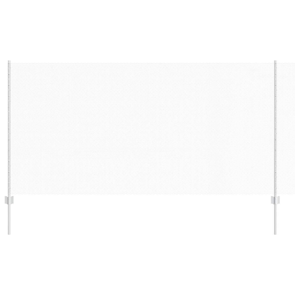 Fence with Posts Silver 1.2 x 25 m Steel