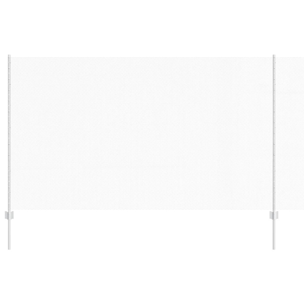 Fence with Posts Silver 1.4 x 25 m Steel