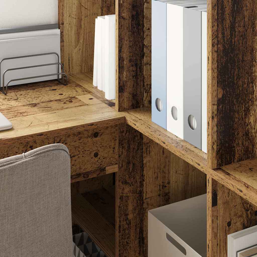 Corner Desk Old wood 101.5 x 149.5 x 149.5 cm Engineered wood