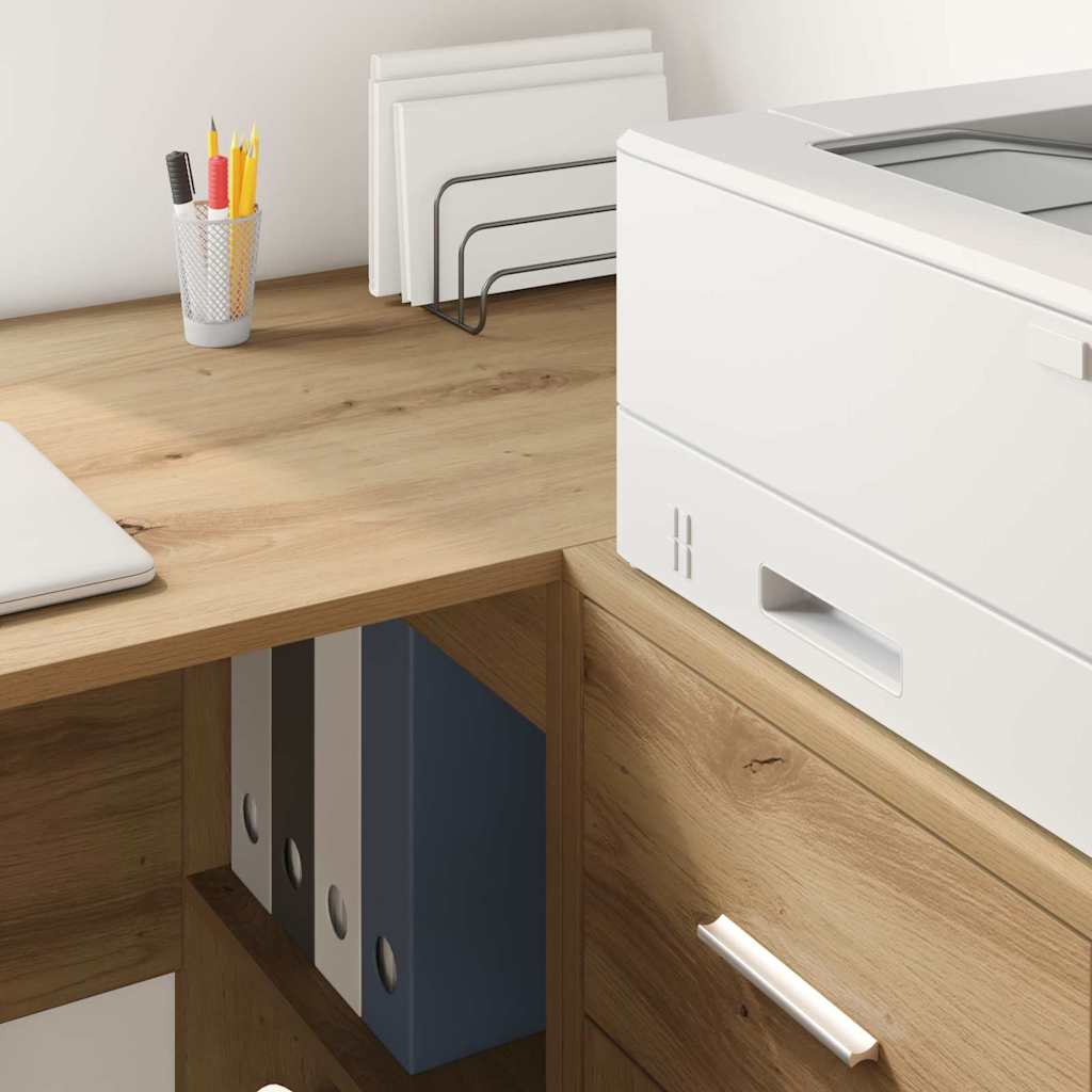 Corner Desk Artisan oak 102 x 50 x 75 cm Engineered wood